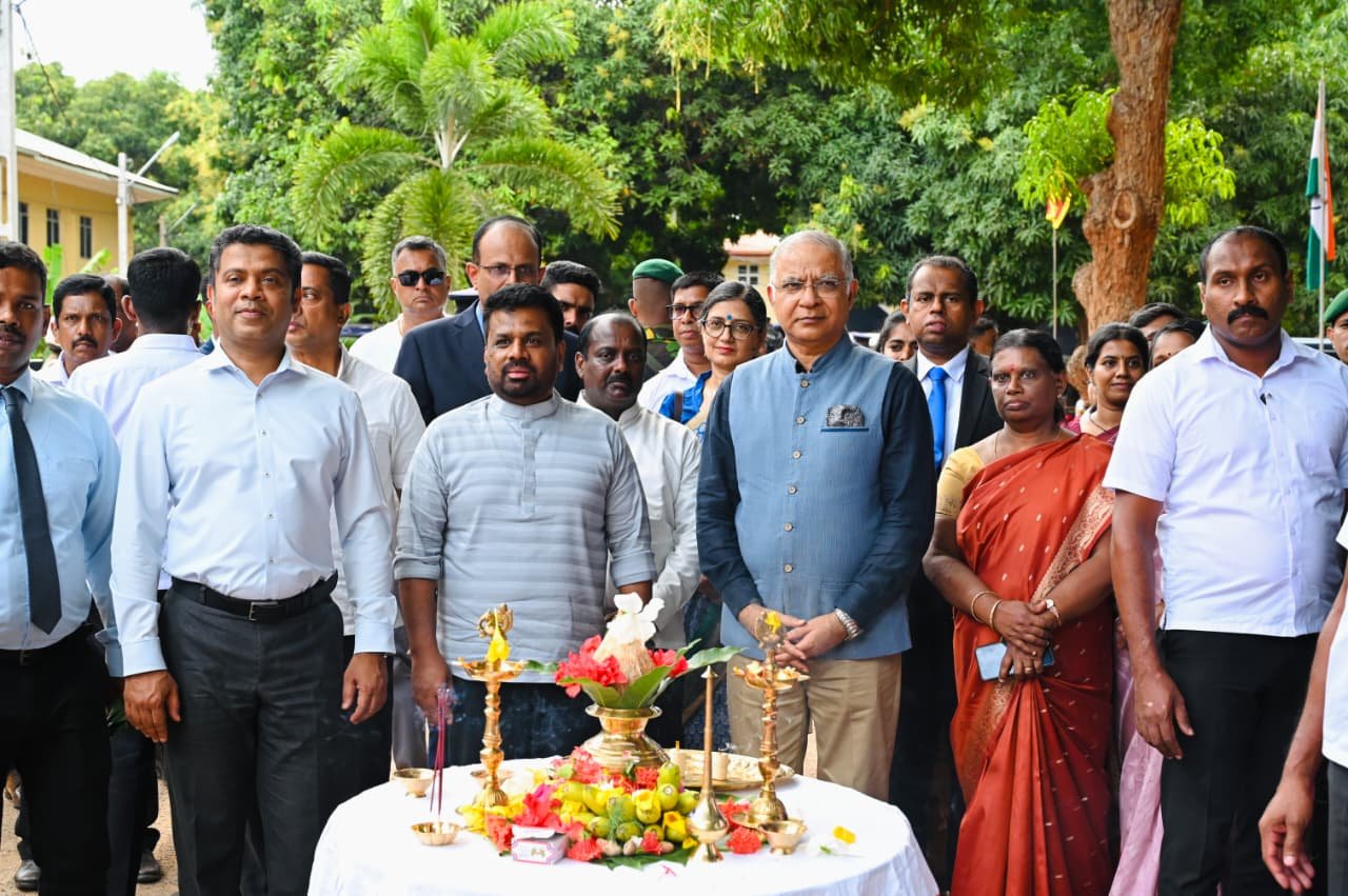 Foundation stones laid for Indian grant assistance projects in District General Hospitals of Mannar and Mullaitivu