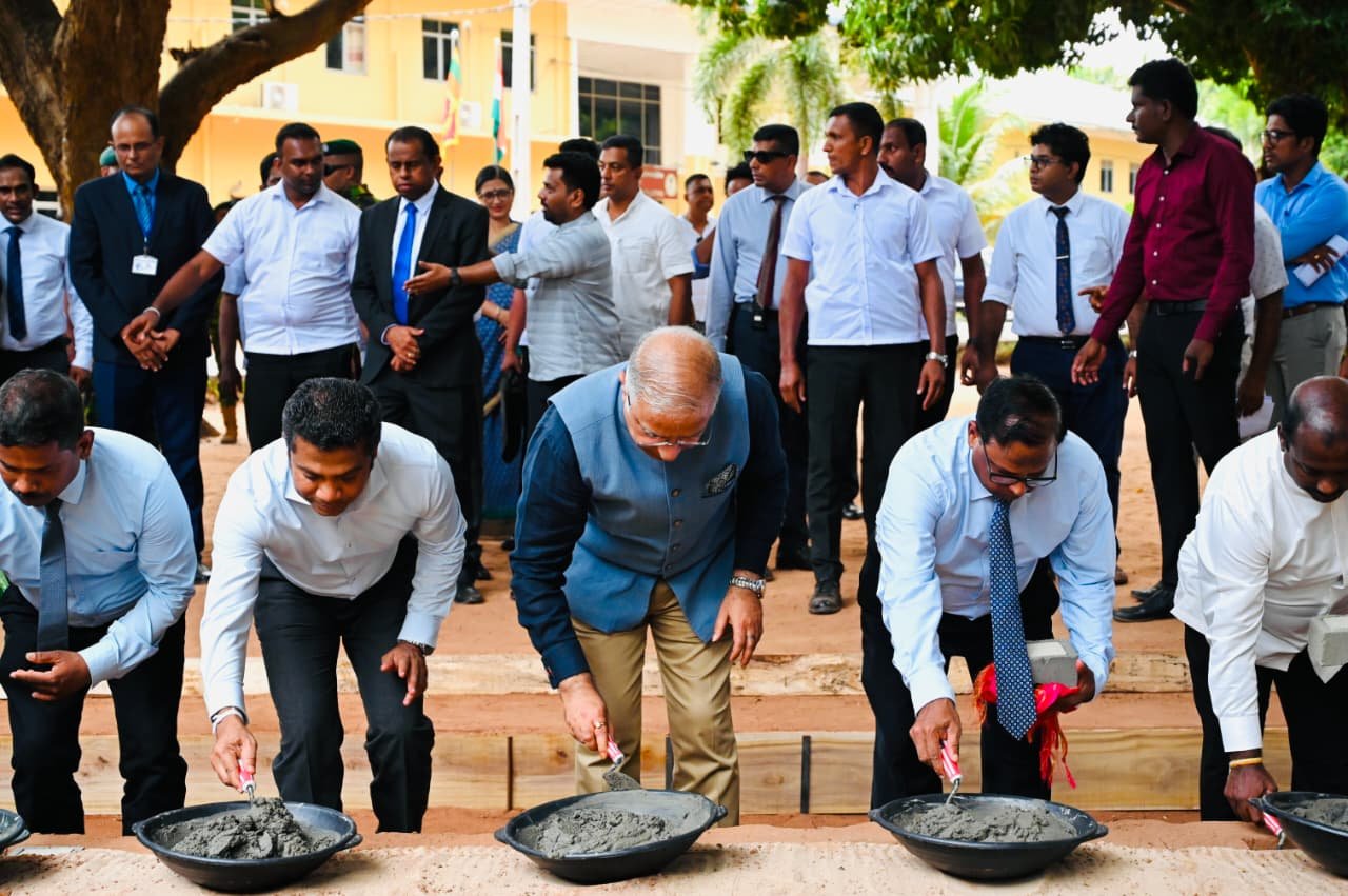 Foundation stones laid for Indian grant assistance projects in District General Hospitals of Mannar and Mullaitivu