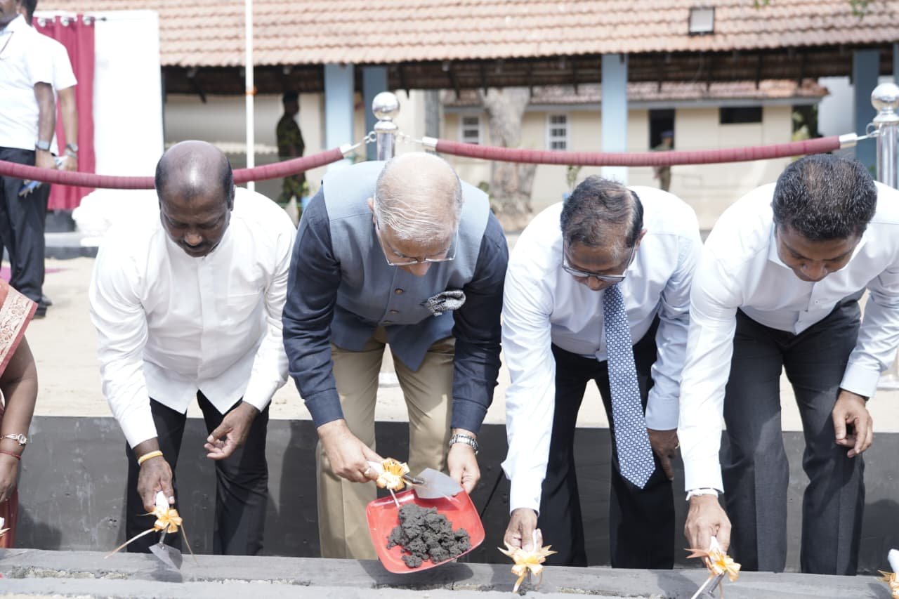 Foundation stones laid for Indian grant assistance projects in District General Hospitals of Mannar and Mullaitivu