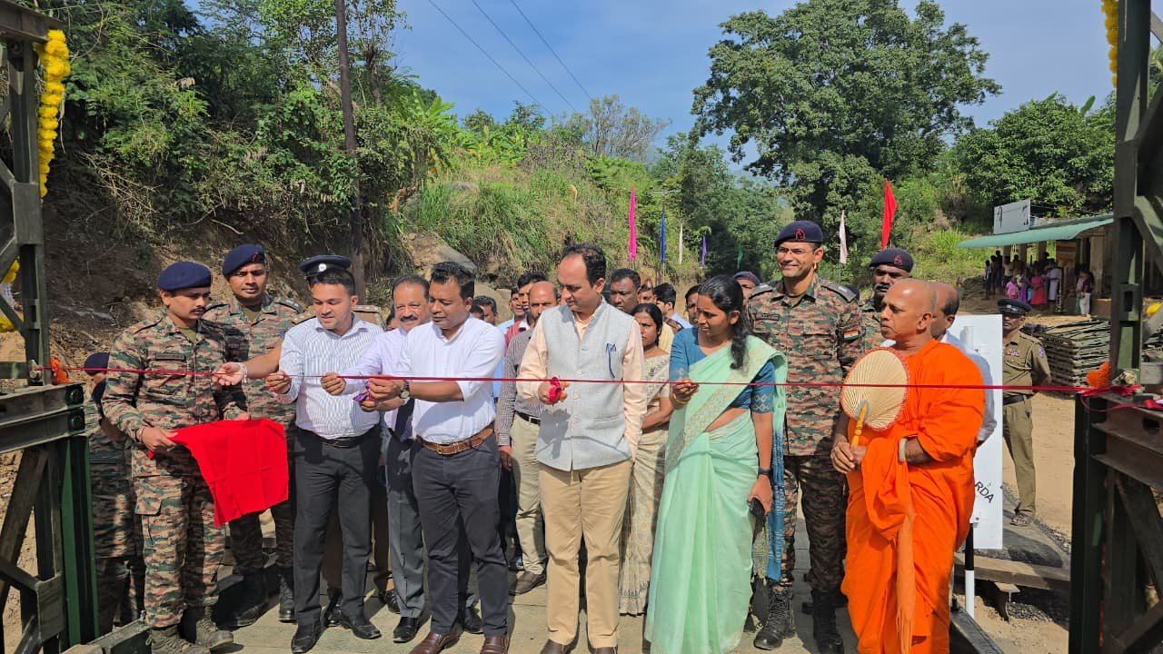 Inauguration of Bailey Bridge under India’s USD 450 Million Assistance Package in the Central Province