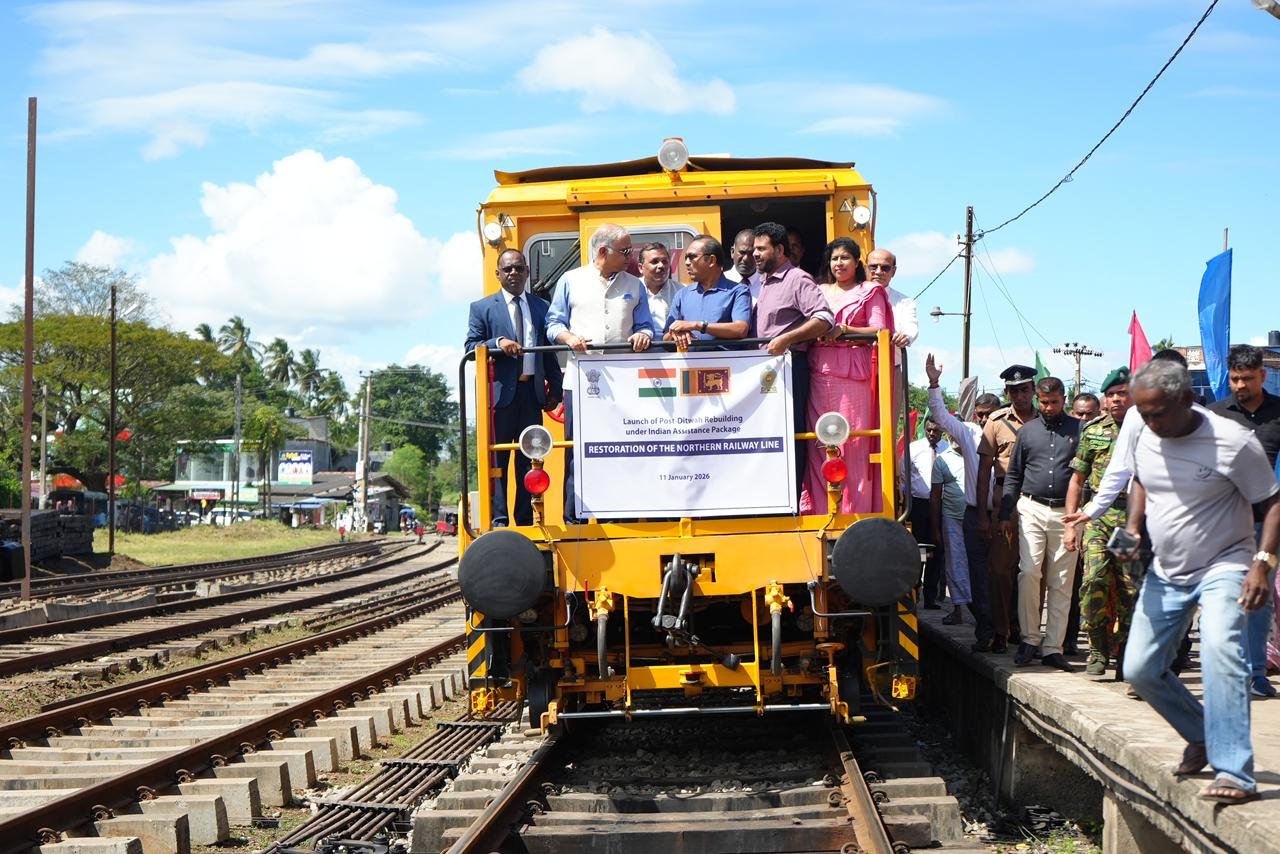India launches Restoration work for Northern Railway Line in Sri Lanka under Grant Assistance
