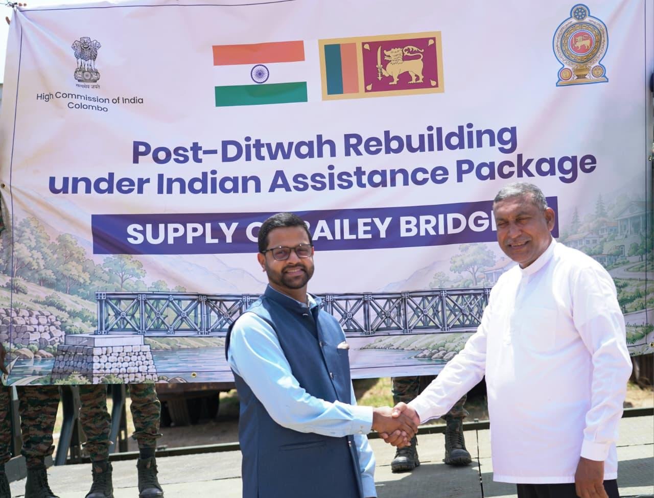 India Hands Over Next Set of Bailey Bridges to Sri Lanka under USD 450 Million Reconstruction Package