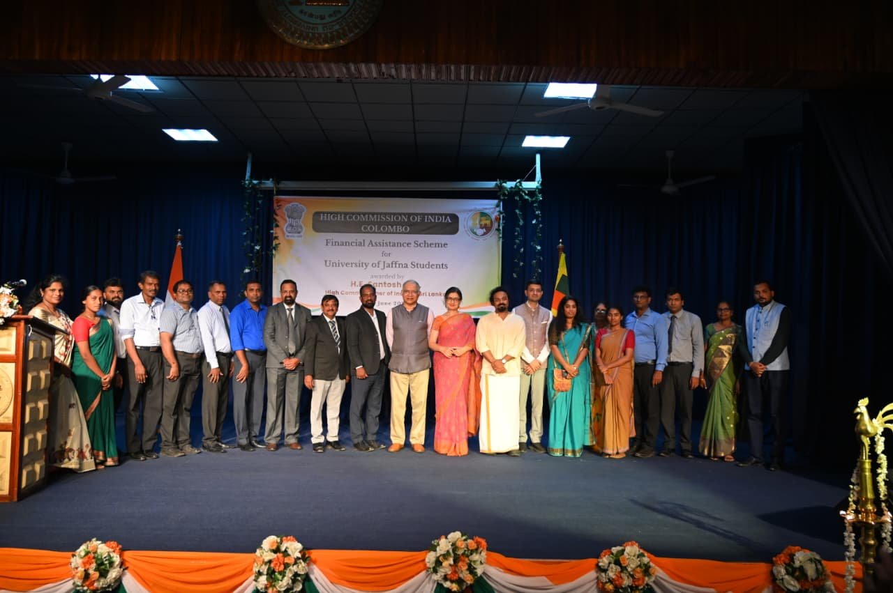 Disbursement of India’s Enhanced Financial Assistance Scheme among students of  University of Jaffna