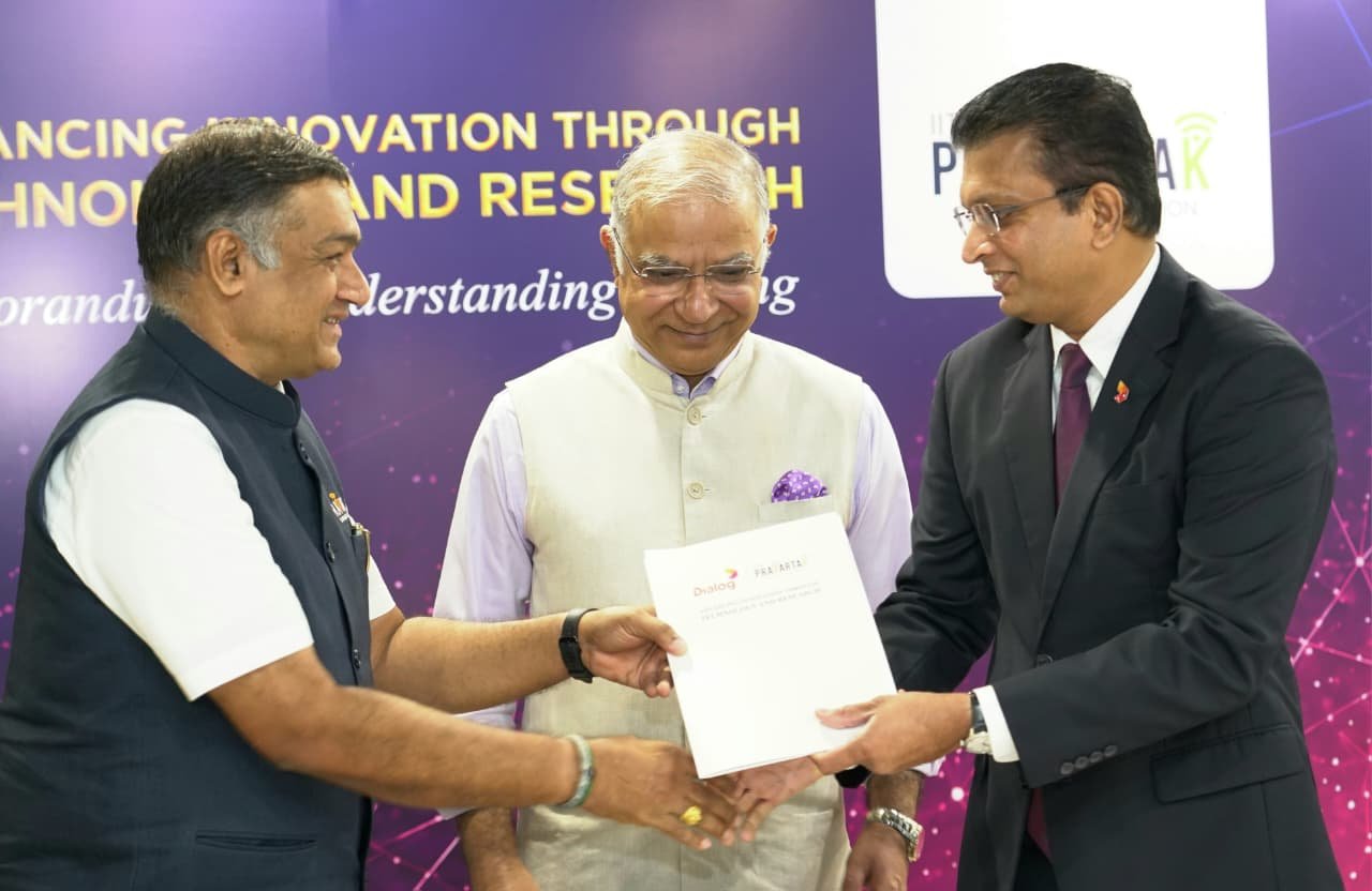 Building Tech Collaboration: Signing of MoU between IIT Madras Pravartak Technologies Foundation and Dialog Axiata