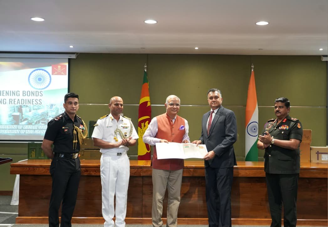 Indian Army provides military stores worth USD 5.5 Million to Sri Lanka Army