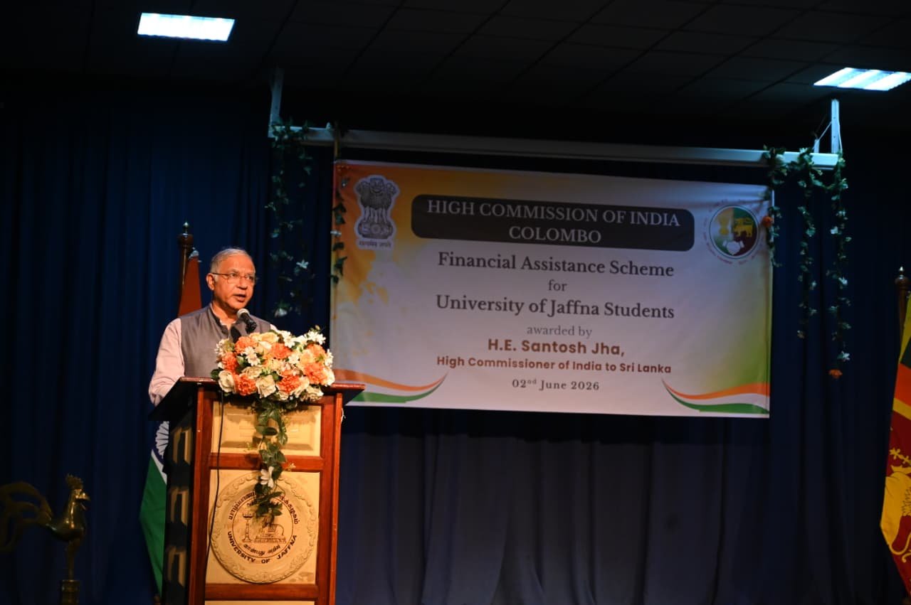 Disbursement of India’s Enhanced Financial Assistance Scheme among students of  University of Jaffna