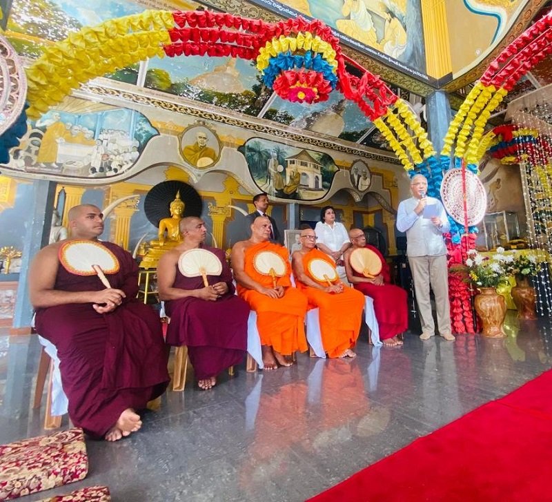 High Commissioner of India Inaugurates Replica of King Ashoka’s Vaishali Pillar of Dhamma in Sri Lanka