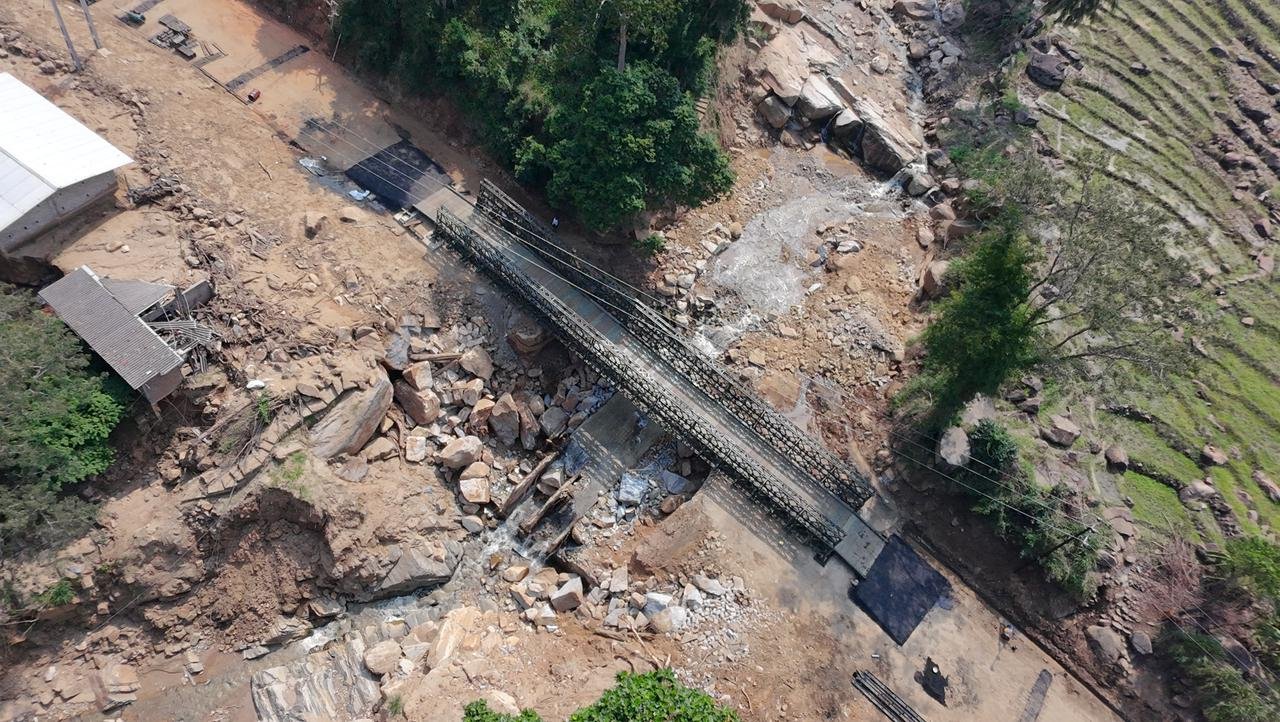 Inauguration of Bailey Bridge under India’s USD 450 Million Assistance Package in the Central Province