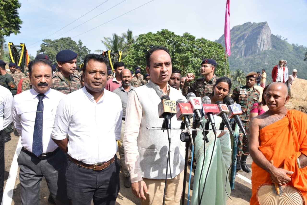 Inauguration of Bailey Bridge under India’s USD 450 Million Assistance Package in the Central Province