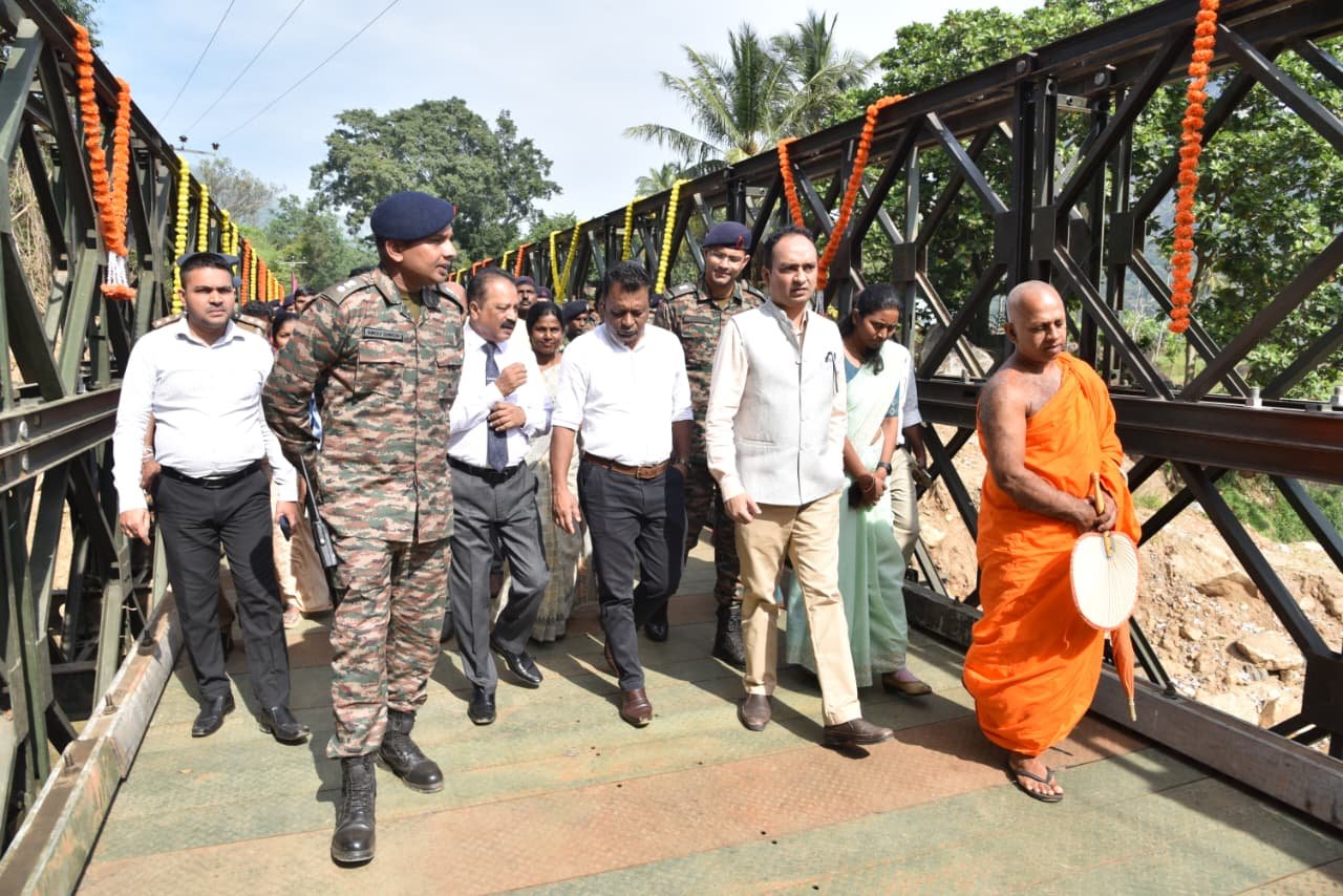 Inauguration of Bailey Bridge under India’s USD 450 Million Assistance Package in the Central Province
