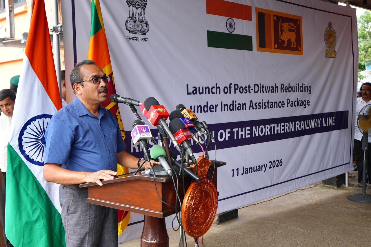 India launches Restoration work for Northern Railway Line in Sri Lanka under Grant Assistance