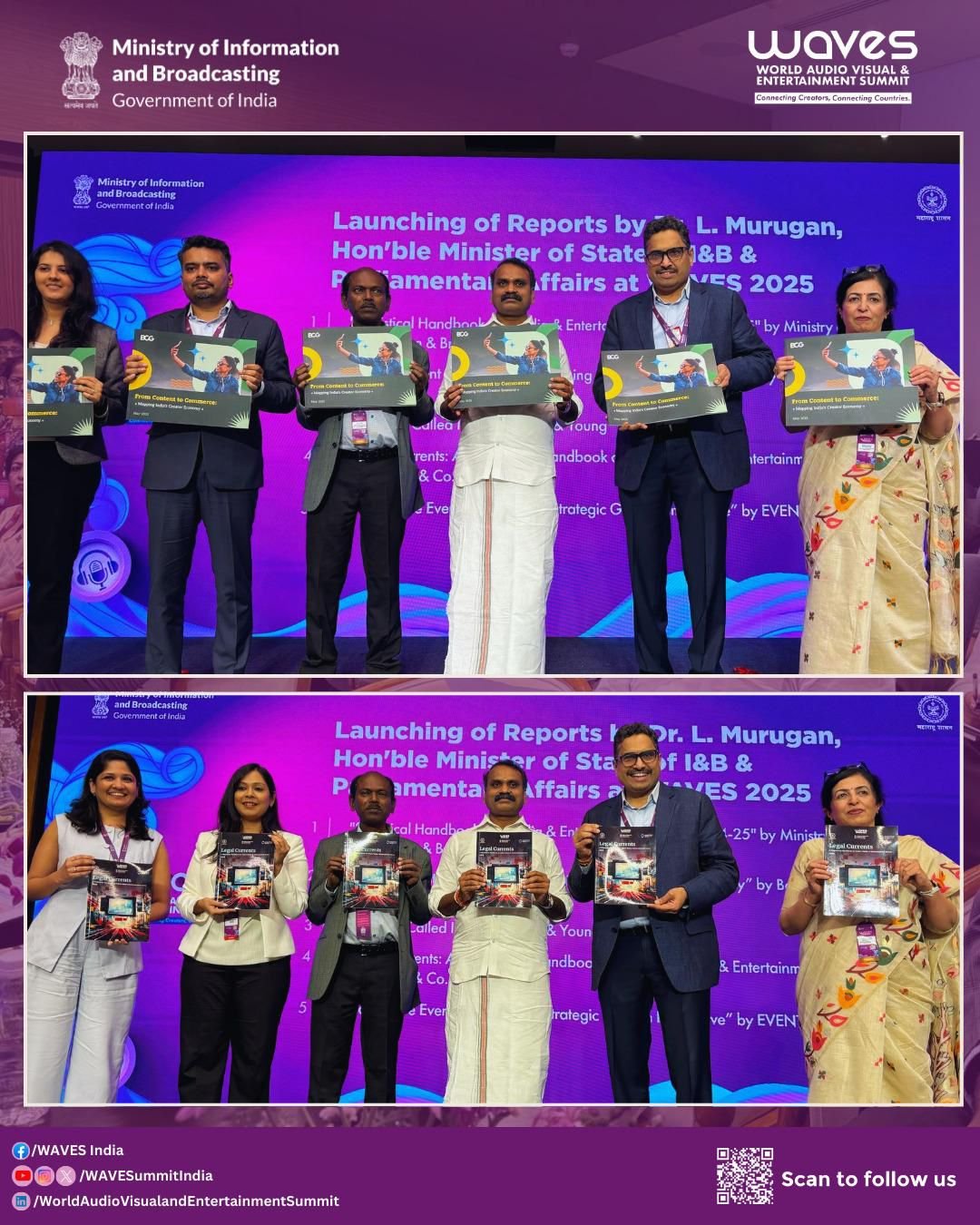 Sri Lankan Delegation participates in the Inaugural WAVES Summit 2025 in Mumbai, India