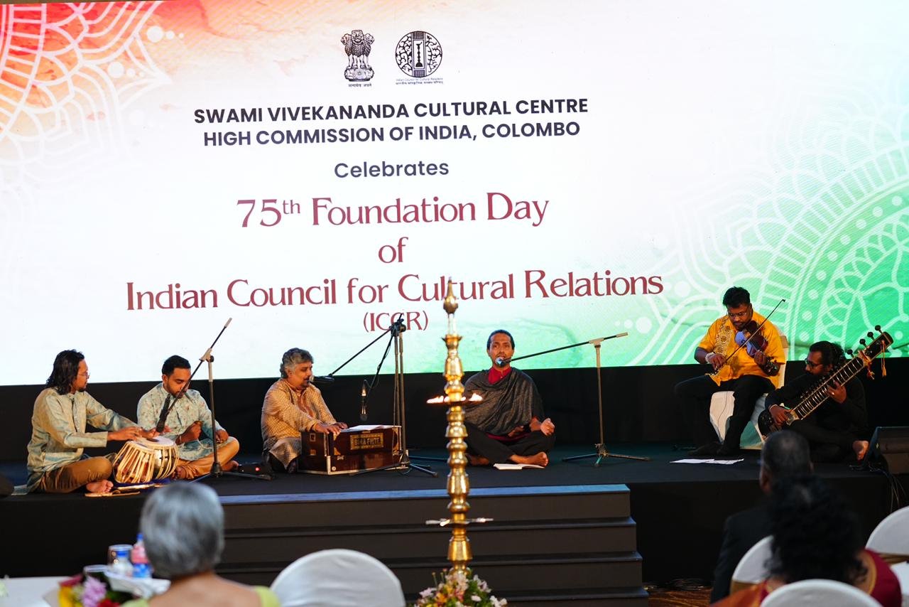 Prime Minister Hon. (Dr) Harini Amarasuriya graced the 75th Foundation Day of Indian Council For Cultural Relations (ICCR) celebration in Colombo
