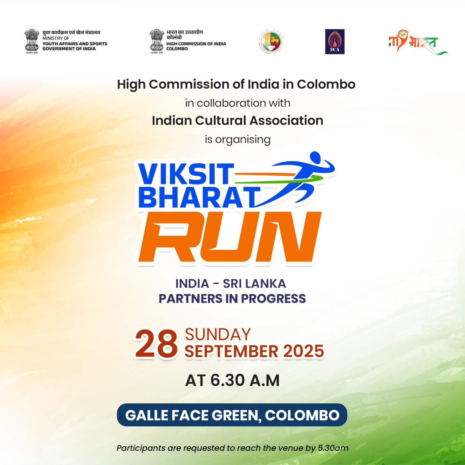 Viksit Bharat Run 2025 Celebrating Service, Partnership, and India–Sri Lanka Friendship