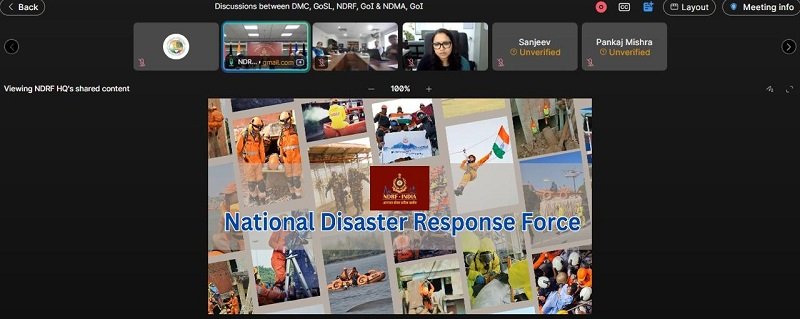 Building Collaboration in Disaster Preparedness & Response: Consultations between Disaster Management Centre (DMC), GoSL & National Disaster Response Force (NDRF) and National Disaster Management Authority (NDMA)